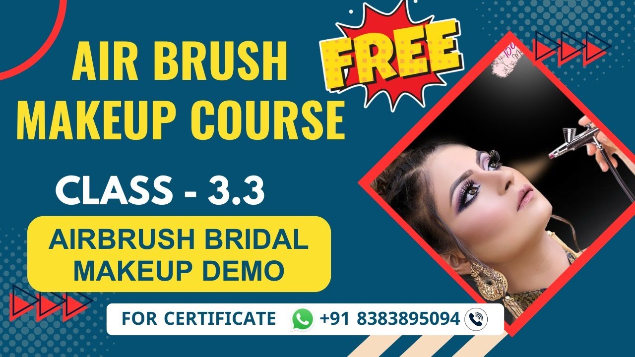 Class 3.3 - Airbrush Bridal Makeup Demo | Online Airbrush Makeup Course