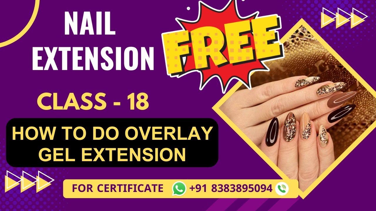 How to do Overlay Gel Extension | Nail Technician Course