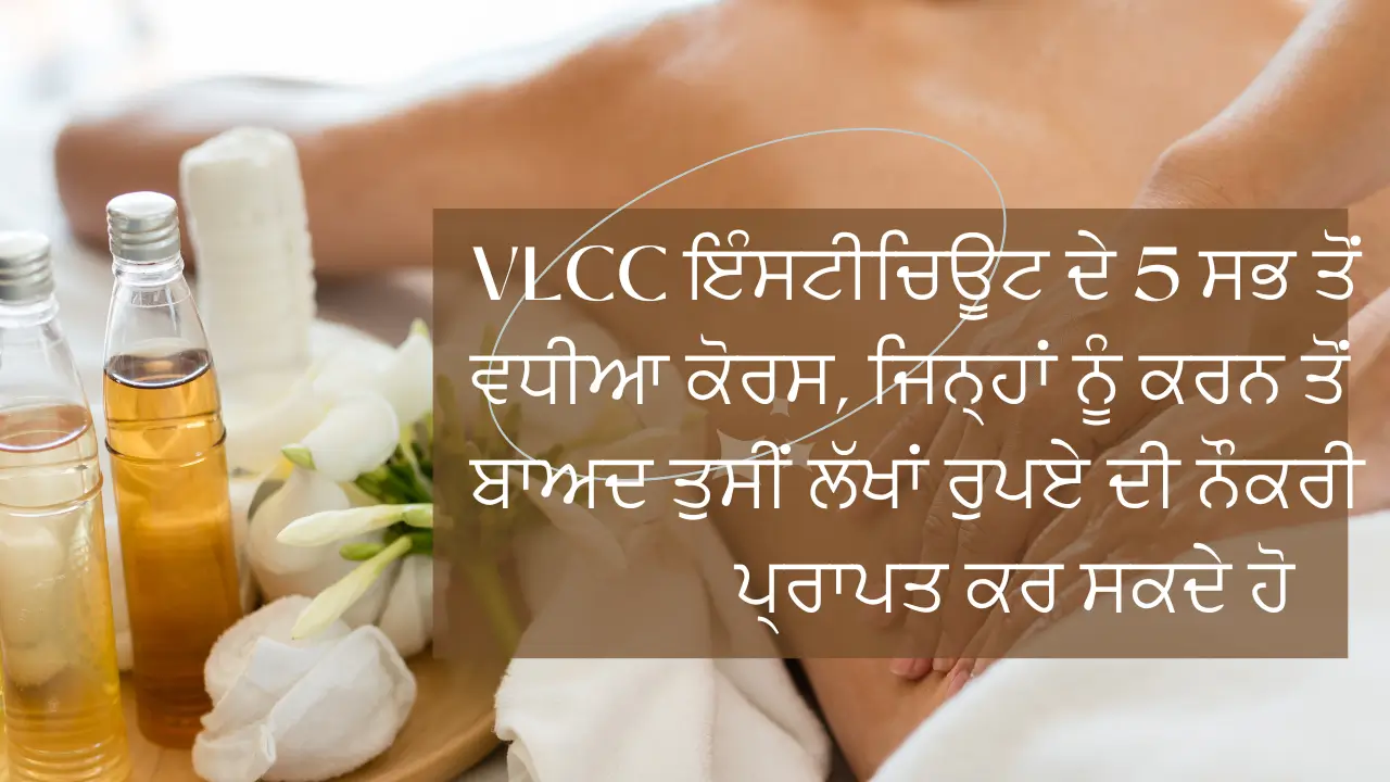 VLCC ਇੰਸਟੀਚਿਊਟ ਦੇ 5 ਸਭ ਤੋਂ ਵਧੀਆ ਕੋਰਸ, ਜਿਨ੍ਹਾਂ ਨੂੰ ਕਰਨ ਤੋਂ ਬਾਅਦ ਤੁਸੀਂ ਲੱਖਾਂ ਰੁਪਏ ਦੀ ਨੌਕਰੀ ਪ੍ਰਾਪਤ ਕਰ ਸਕਦੇ ਹੋ
