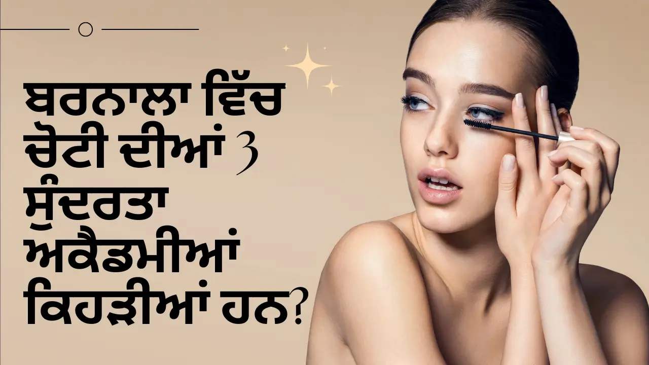ਬਰਨਾਲਾ ਵਿੱਚ ਚੋਟੀ ਦੀਆਂ 3 ਸੁੰਦਰਤਾ ਅਕੈਡਮੀਆਂ ਕਿਹੜੀਆਂ ਹਨ?