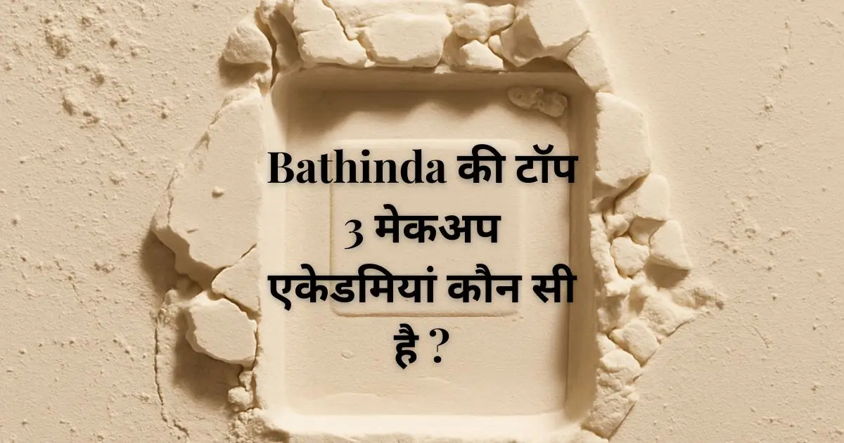 Bathinda की टॉप 3 मेकअप एकेडमियां कौन सी है ?