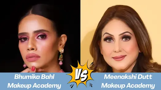Which is the best between Bhumika Bahl Academy and Meenakshi Dutt Makeup Academy?